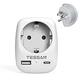 TESSAN Reiseadapter USA mit 2 USB
