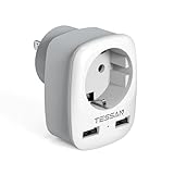 TESSAN Reiseadapter USA mit 2 USB